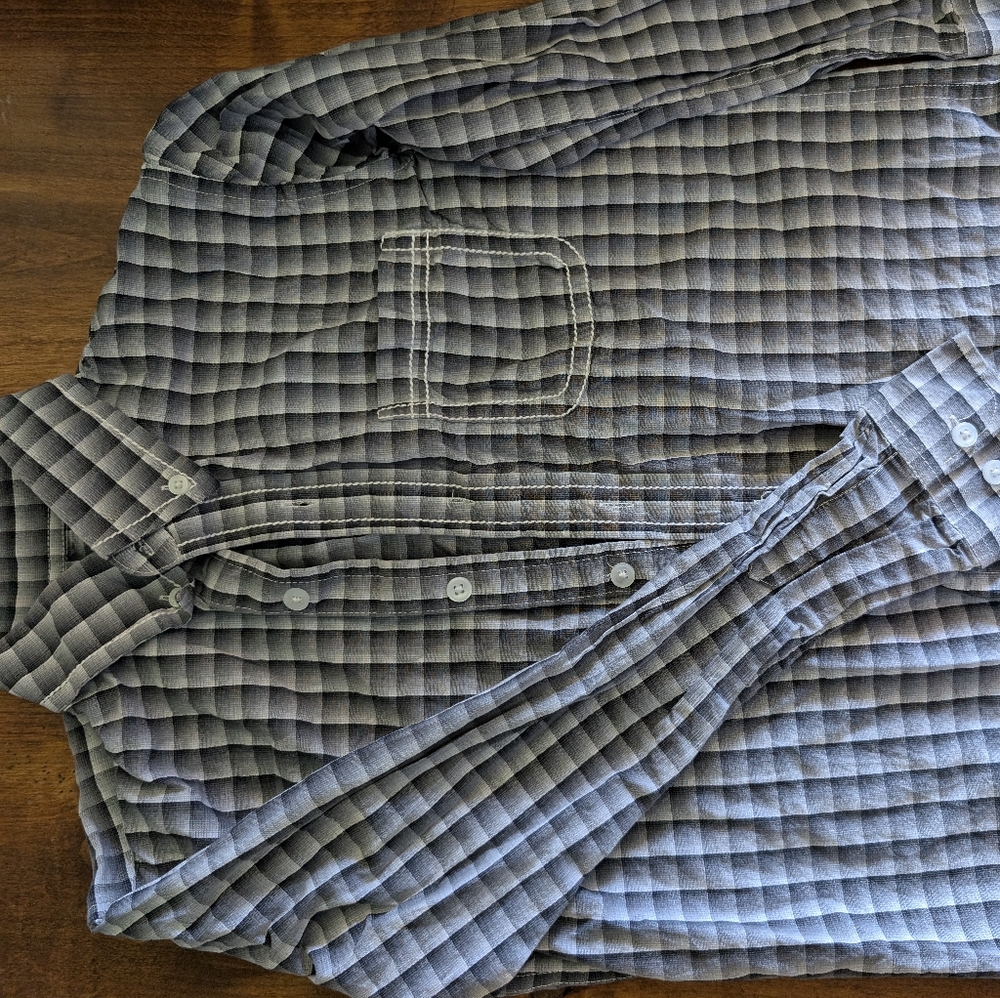 Boys Pelham Gray Button Down Shirt